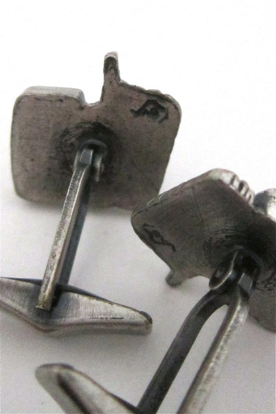 Guy Vidal abstract face cuff links