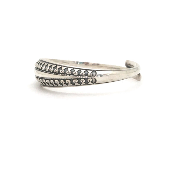 profile David-Andersen Norway vintage silver Viking copy bangle bracelet Scandinavian design jewelry