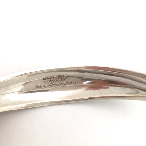 David-Andersen vintage silver adjustable bangle bracelet