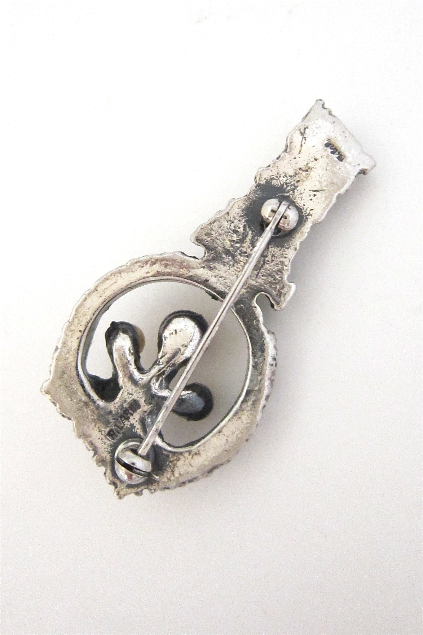 Robert Larin 'bronze trio' brooch