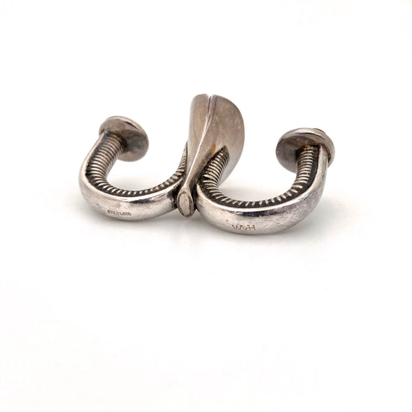 Wal van Heeckeren extraordinary 2 finger ring with fiber optic filaments