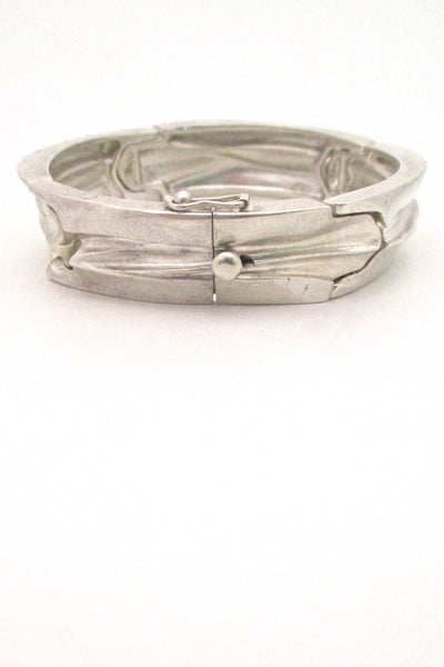 Bjorn Weckstrom heavy textured silver link bracelet