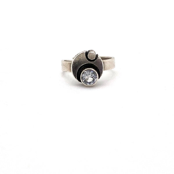 Sten and Laine silver & rock crystal ring
