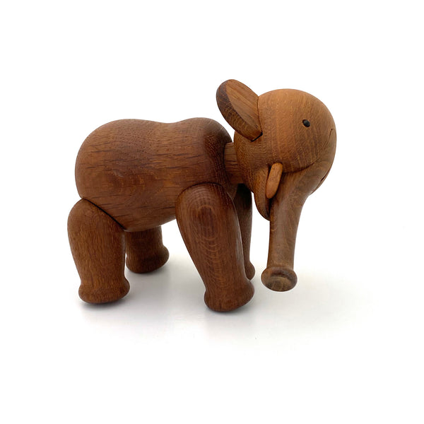 Kay Bojesen vintage articulated oak elephant