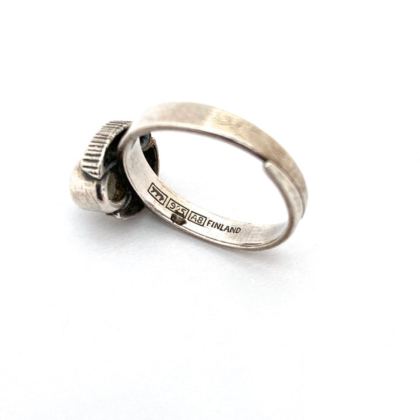 Sten and Laine silver & rock crystal ring