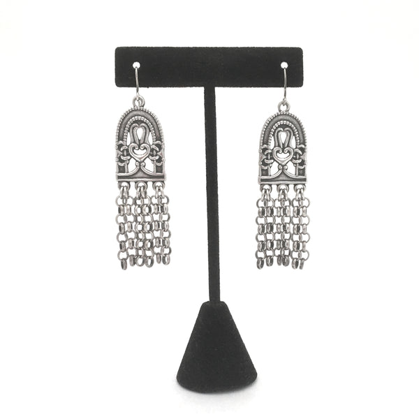 Kalevala Koru Finland vintage silver Paradise drop earrings Scandinavian design jewelry