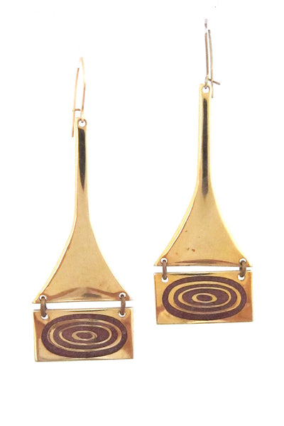 de Passille-Sylvestre Canada kinetic pink circles enamel drop earrings
