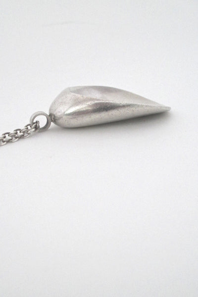 Georg Jensen Denmark vintage silver modernist shell necklace 328 by Nanna Ditzel Nordic Design