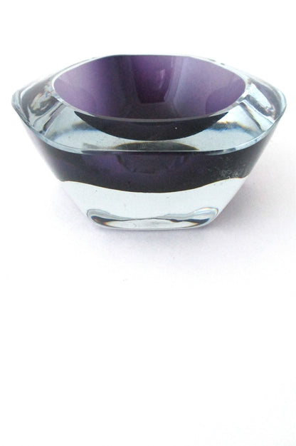 Stromberg Sweden vintage modernist cased glass sommerso bowl