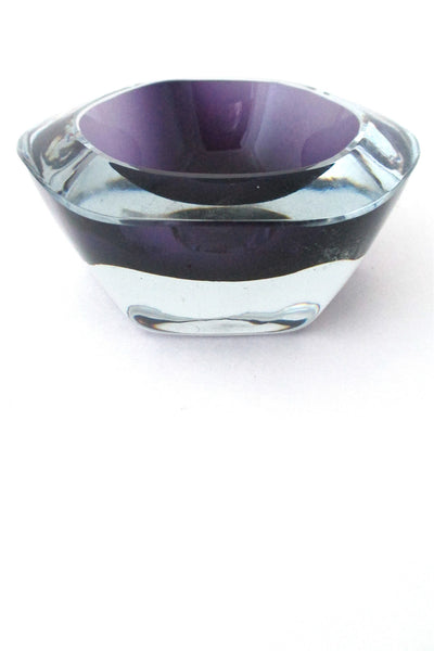 Stromberg Sweden vintage modernist cased glass sommerso bowl