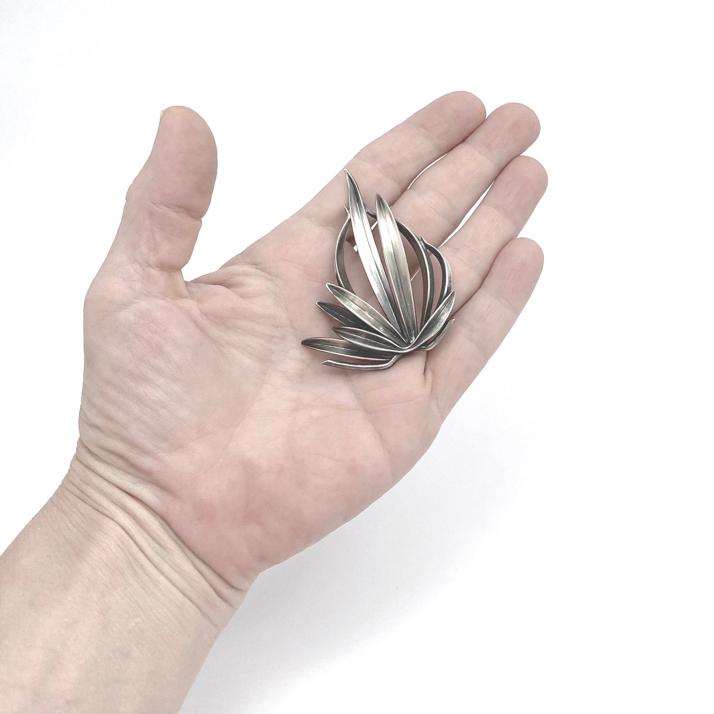 Anton Michelsen large 'grass' brooch - Gertrud Engel