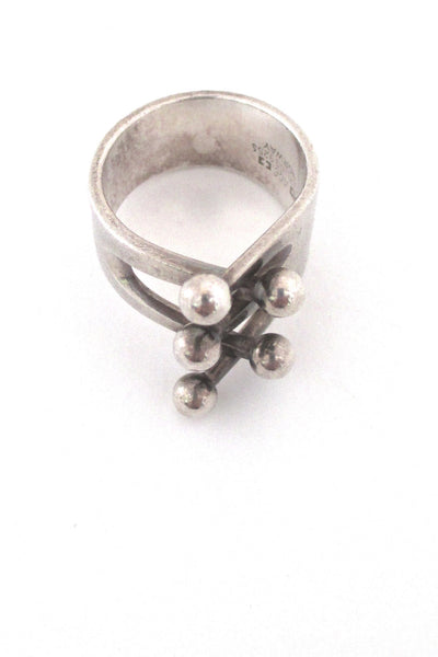 detail Anna Greta Eker Plus Studios Norway vintage silver Jester ring Nordic design