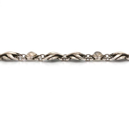 profile Georg Jensen Denmark vintage silver link bracelet 53 Georg Jensen design 1950 Scandinavian Modern jewelry design