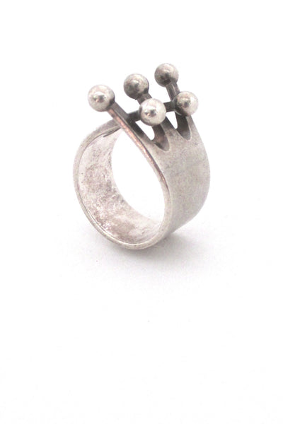 profile Anna Greta Eker Plus Studios Norway vintage silver Jester ring Nordic design