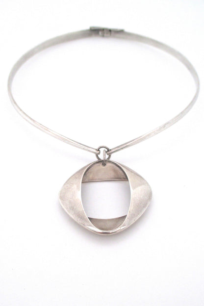 Georg Jensen Denmark vintage silver pendant 368 by Henning Koppel