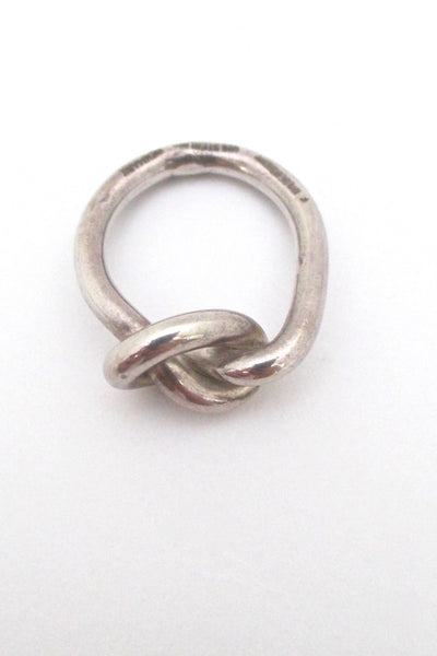 Erik Hyldebrandt silver knot ring - 1972