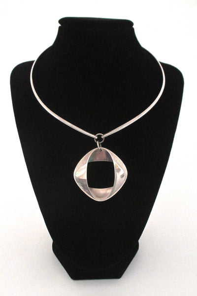 Georg Jensen Henning Koppel pendant 368 on neck ring - rare