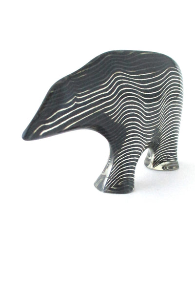 Palatnik Brazil vintage modernist acrylic polar bear sculpture