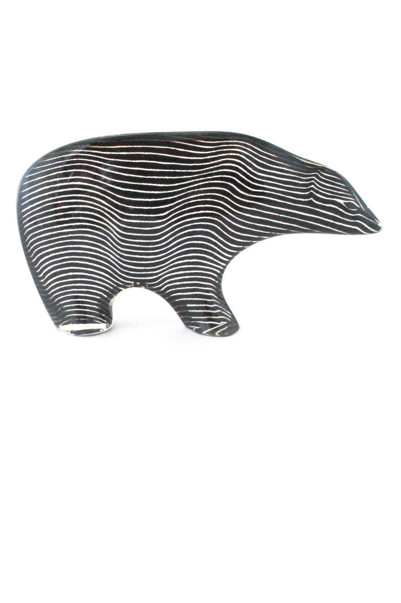 Palatnik Brazil vintage modernist acrylic polar bear sculpture