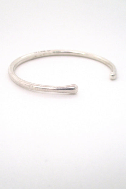 detail Georg Jensen Denmark vintage Danish Modern silver cuff bracelet 150 Nordic design