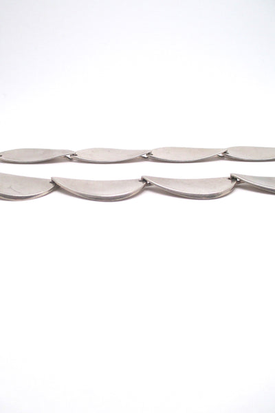 profile Hans Hansen Denmark vintage silver Scandinavian Modern choker necklace