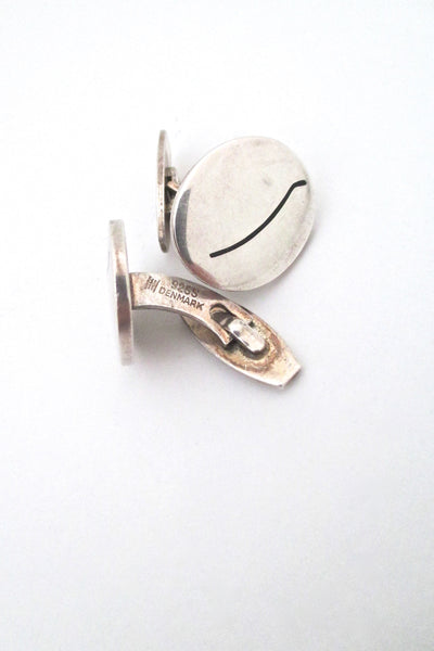 Hans Hansen silver & enamel cufflinks #2