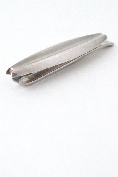 Poul Warmind Denmark vintage Scandinavian Modernist sterling silver tie bar