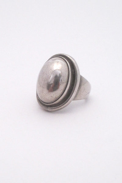 profile Georg Jensen Denmark vintage silver ring 46A by Harald Nielsen