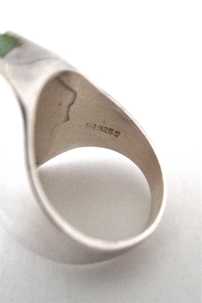 Henning Ulrichsen 'aventurine bar' ring