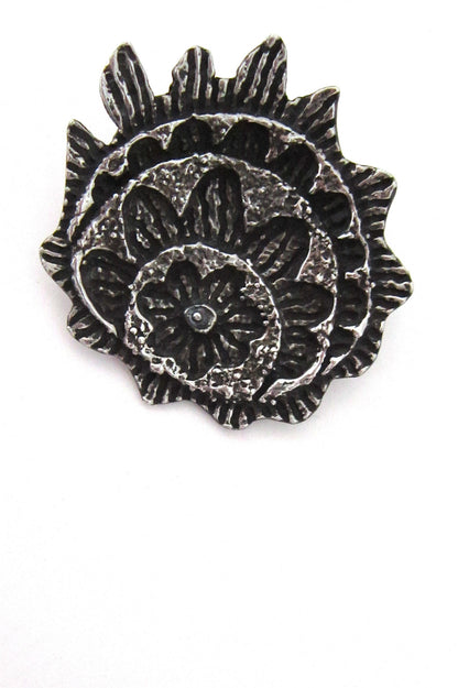 Robert Larin large signed brooch