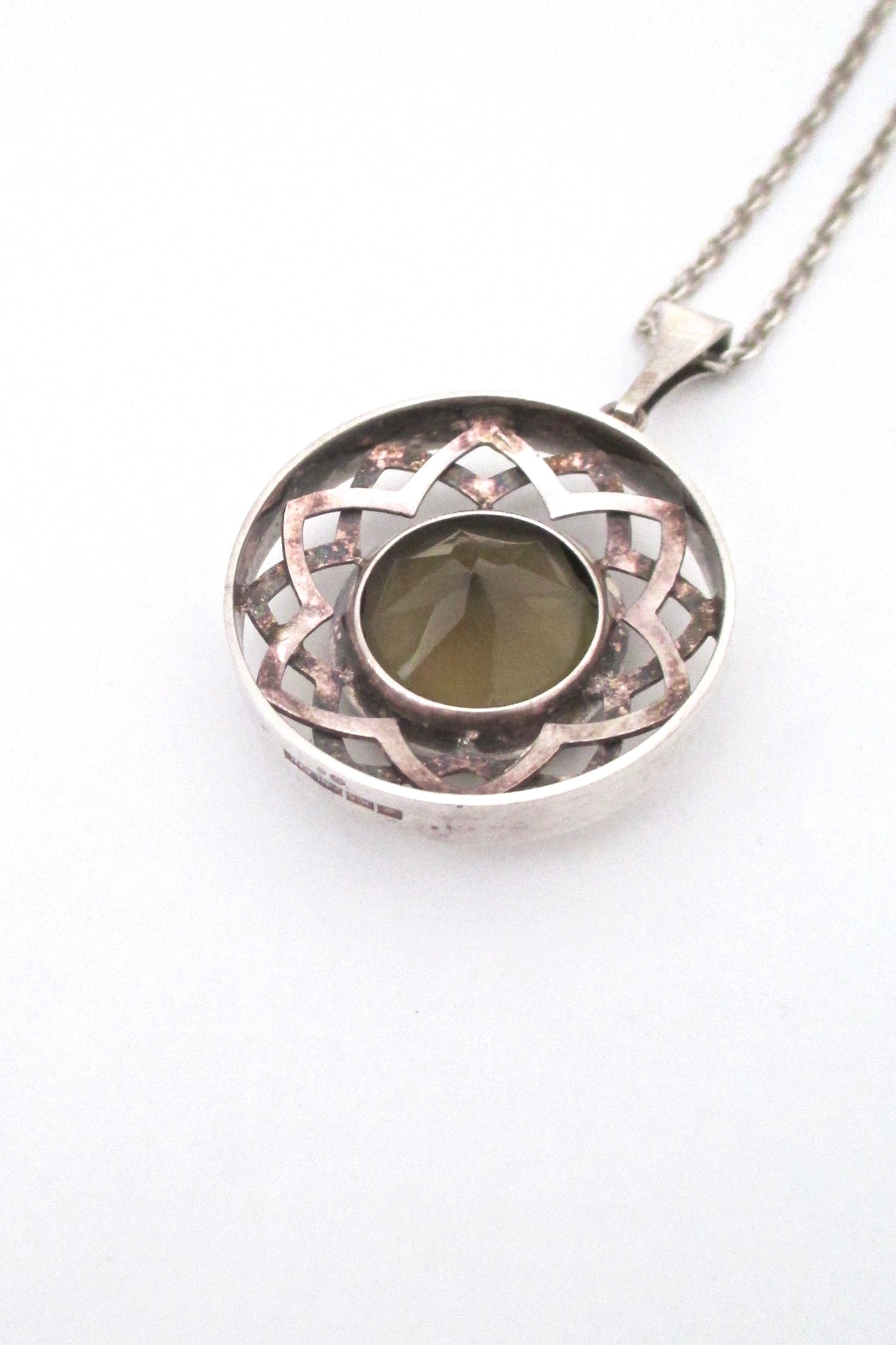 Salovaara large smoky quartz pendant necklace