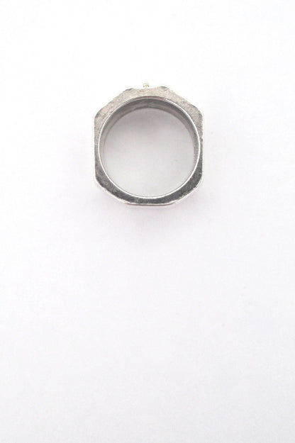 Walter Schluep silver & gold ring