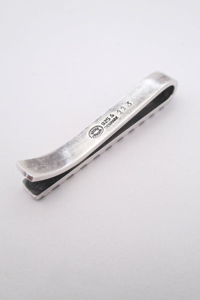 Georg Jensen checkerboard tie bar #113 by Flemming Eskildsen