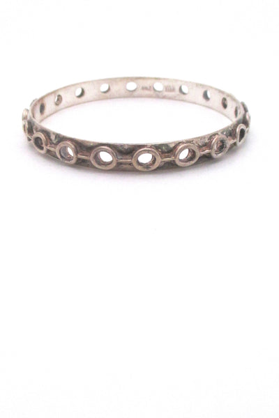 Juhls Norway vintage pierced silver  bangle bracelet