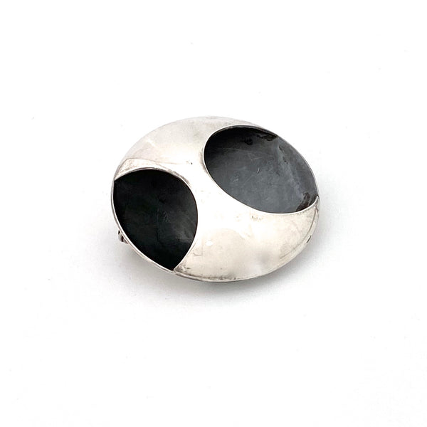 Kaunis Koru silver dimensional brooch ~ 1972