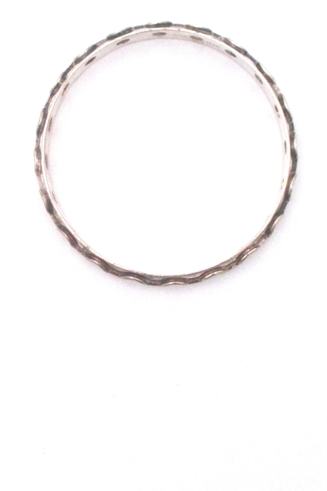 Juhls Norway vintage pierced silver  bangle bracelet