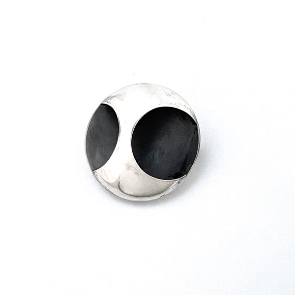 Kaunis Koru silver dimensional brooch ~ 1972