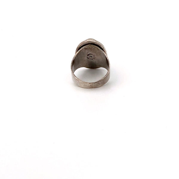 Carl Ove Frydensberg silver & rose quartz ring