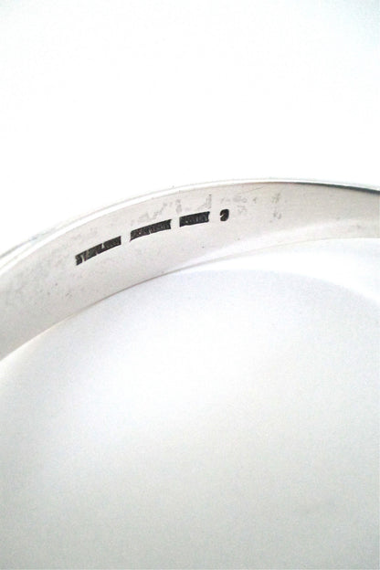Bent Knudsen heavy 'silver fin' bangle