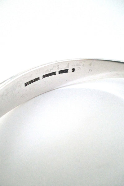 Bent Knudsen heavy 'silver fin' bangle