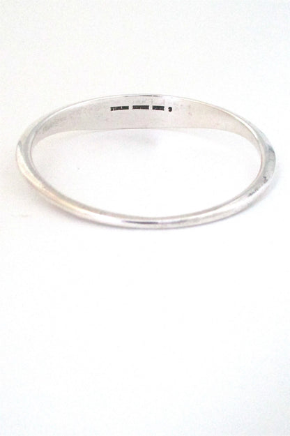 Bent Knudsen heavy 'silver fin' bangle
