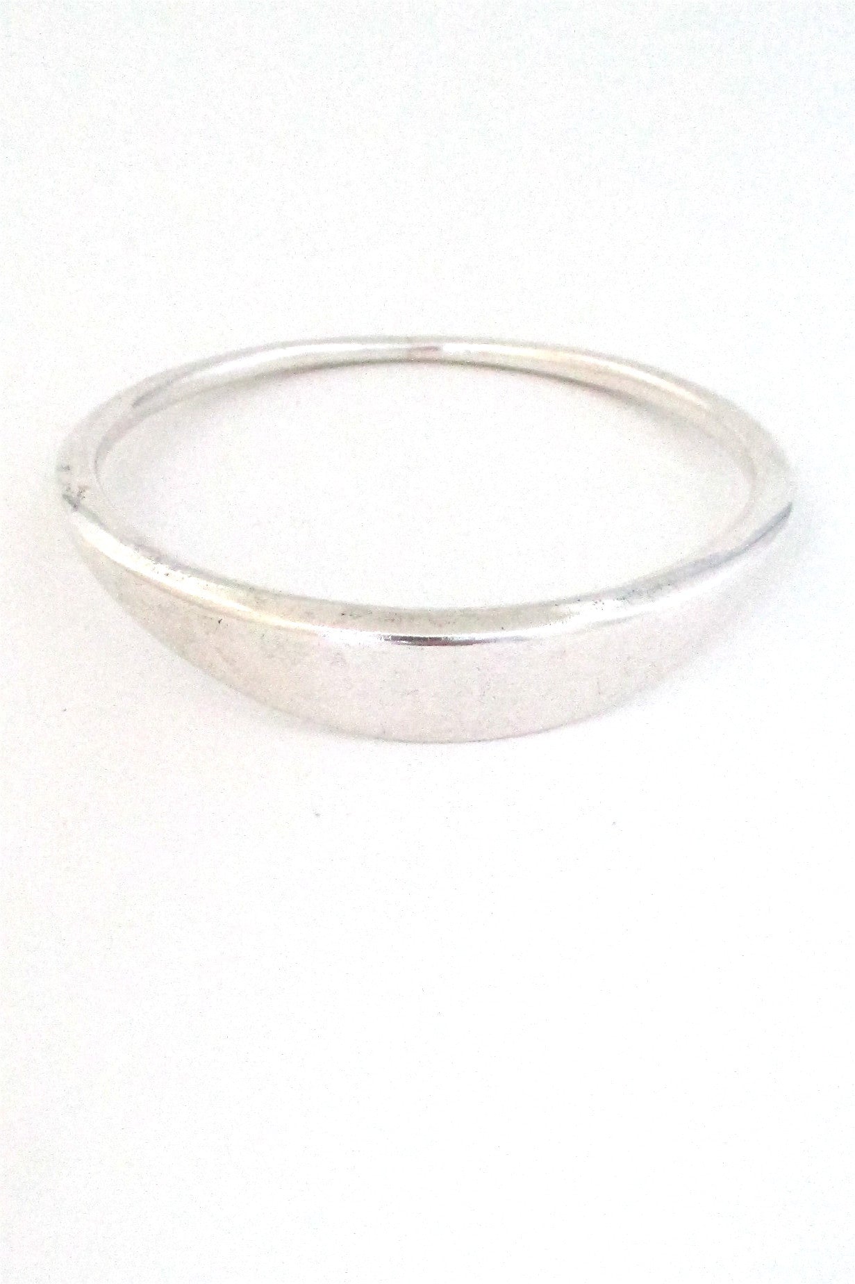Bent Knudsen Denmark vintage sterling silver Scandinavian modernist heavy bangle bracelet
