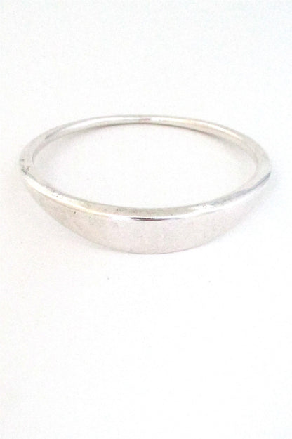 Bent Knudsen Denmark vintage sterling silver Scandinavian modernist heavy bangle bracelet