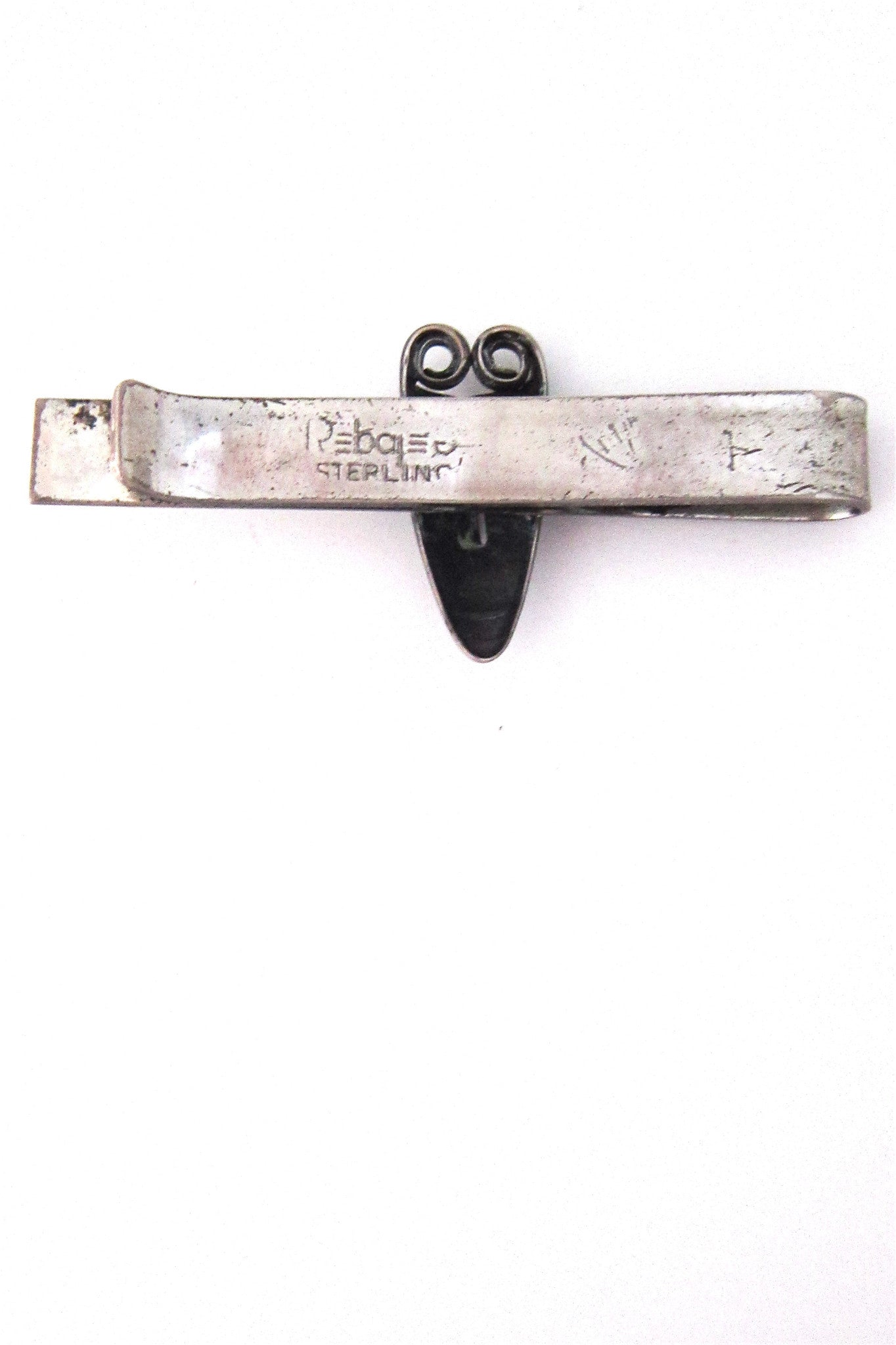 Rebajes sterling 'Brazilian mask' tie bar