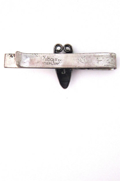 Rebajes sterling 'Brazilian mask' tie bar