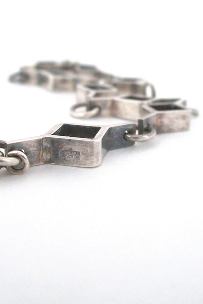 Jorma Laine 'silver squares' bracelet