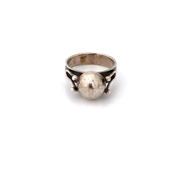 Rytosztuka Poland vintage silver sphere ring