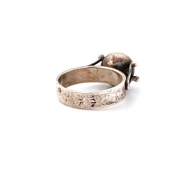 Rytosztuka Poland vintage silver sphere ring