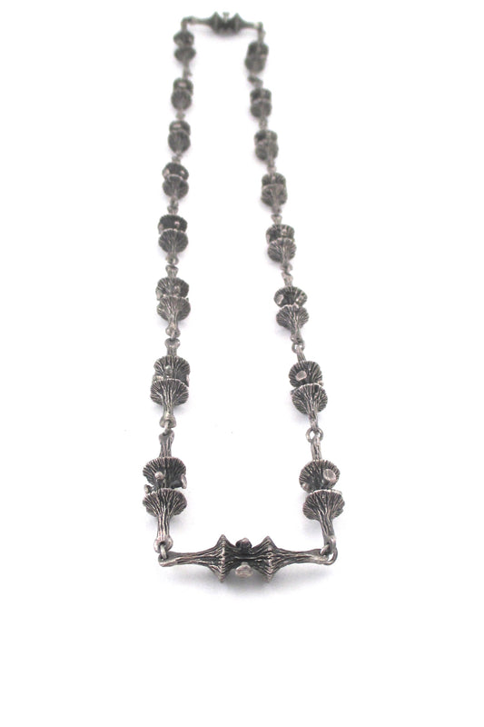 Guy Vidal brutalist 'trumpet lichen' long link chain