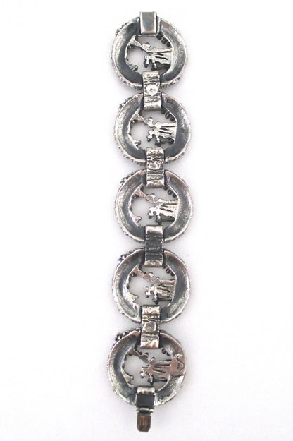 Guy Vidal textured circles bracelet